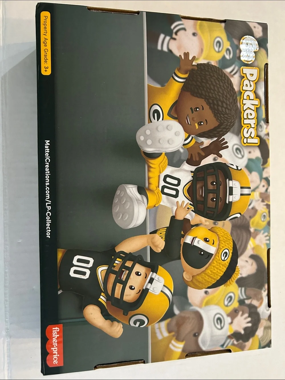 Little People NFL Green Bay Packers Collector Figures 4pc Set -  Series 1